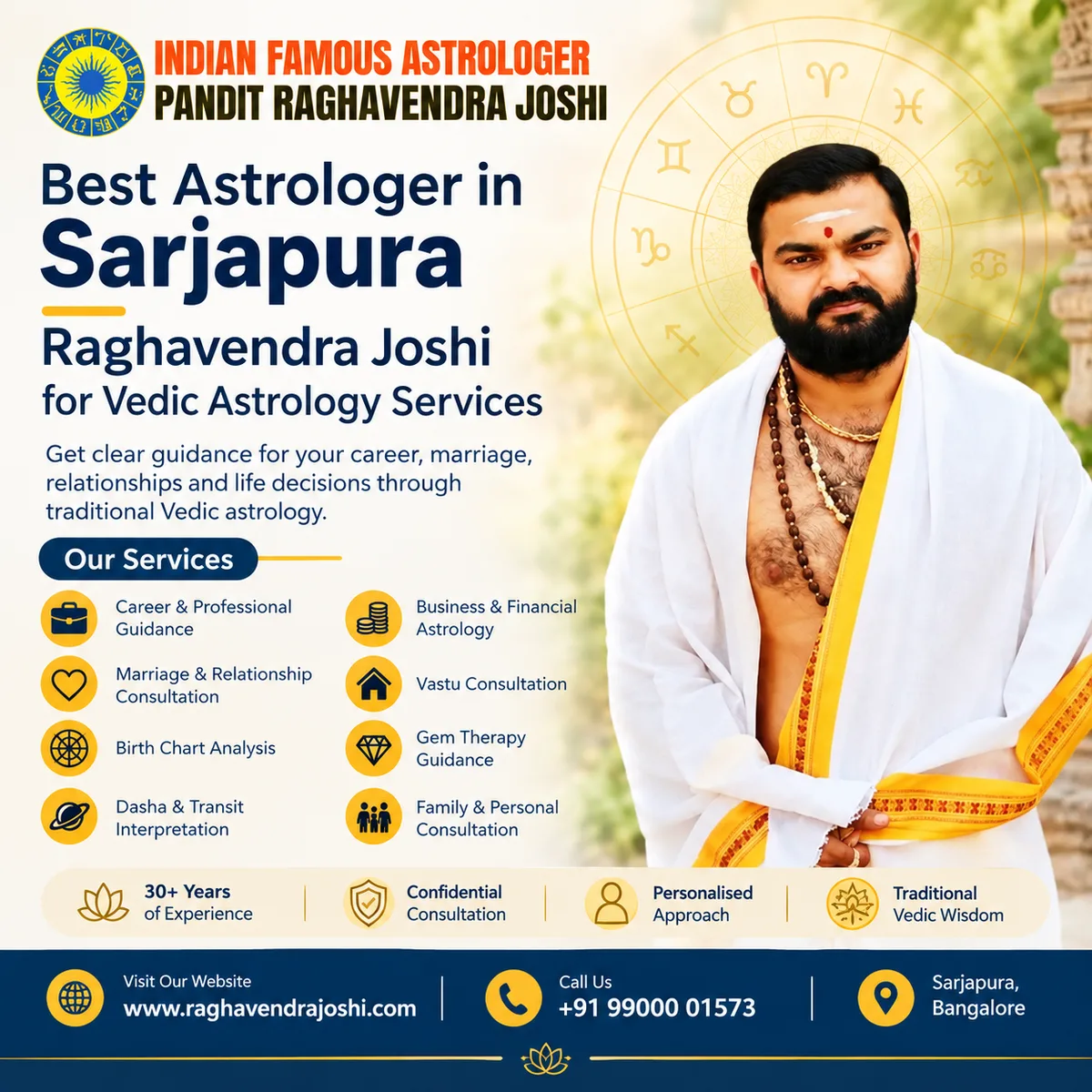 Best Astrologer in Sarjapura – Raghavendra Joshi for Vedic Astrology Services - image 1