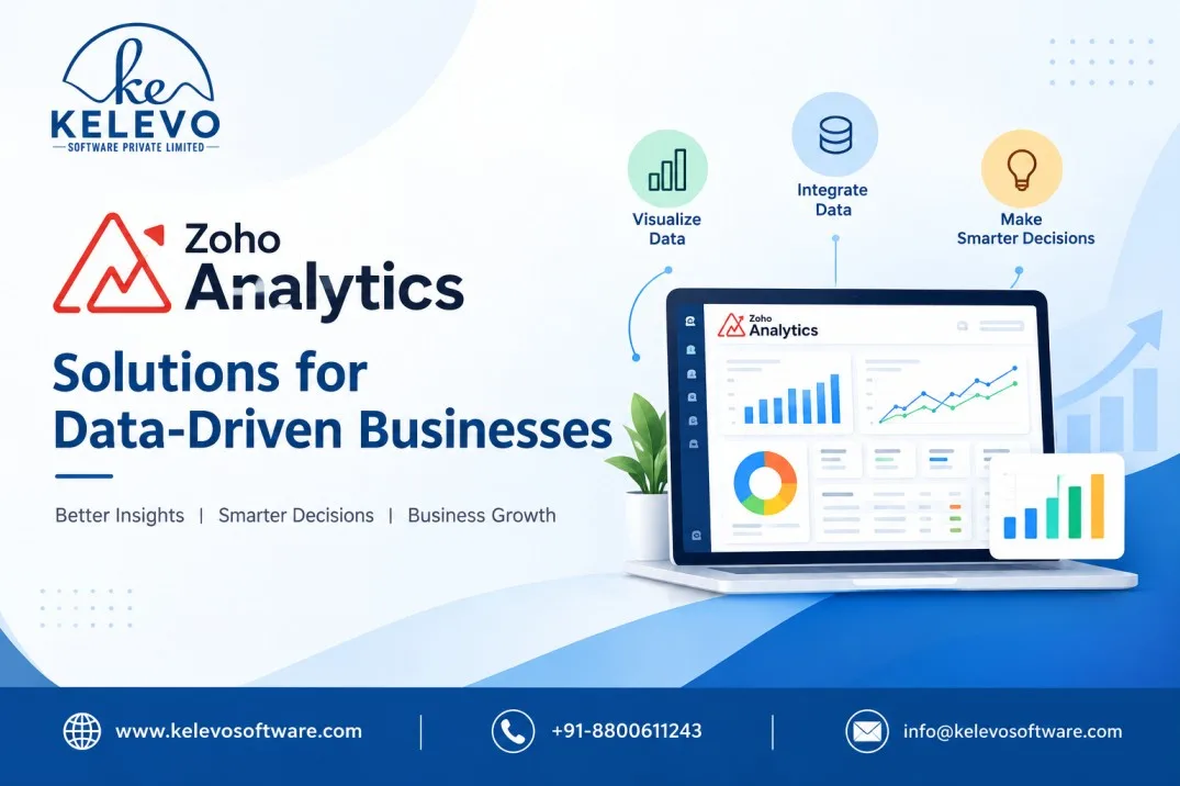 Zoho Analytics Solutions for Data-Driven Businesses | Kelevo Software Pvt. Ltd. - image 1