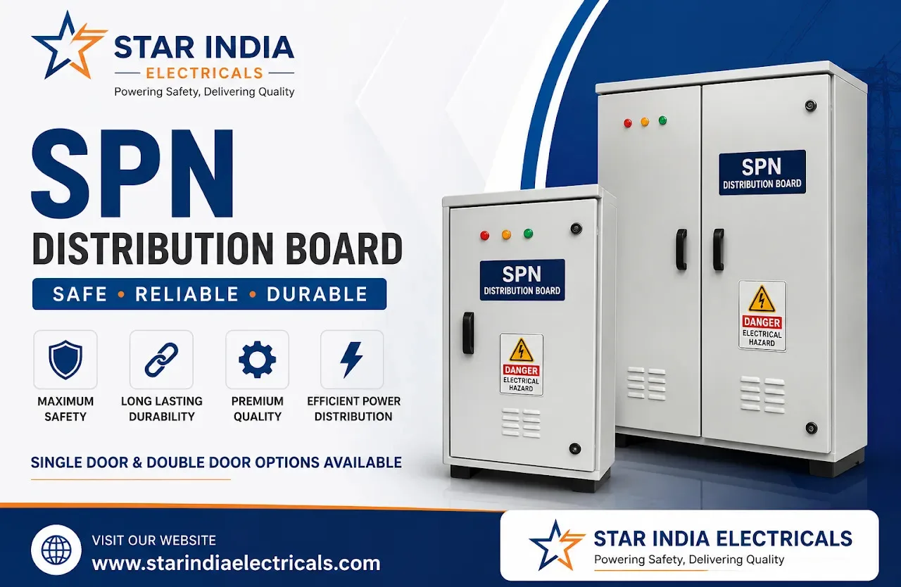 Top Single Door SPN Distribution Board Manufacturer in India for Modern Installations - image 1