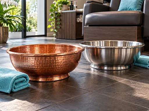 Portable Pedicure Bowls: Copper vs. Stainless Steel for Your Salon - image 1