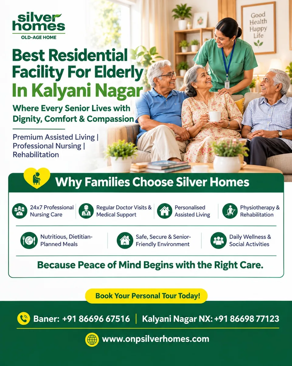 Residential Facility For Elderly In Kalyani Nagar - ONP Silver Homes - image 1
