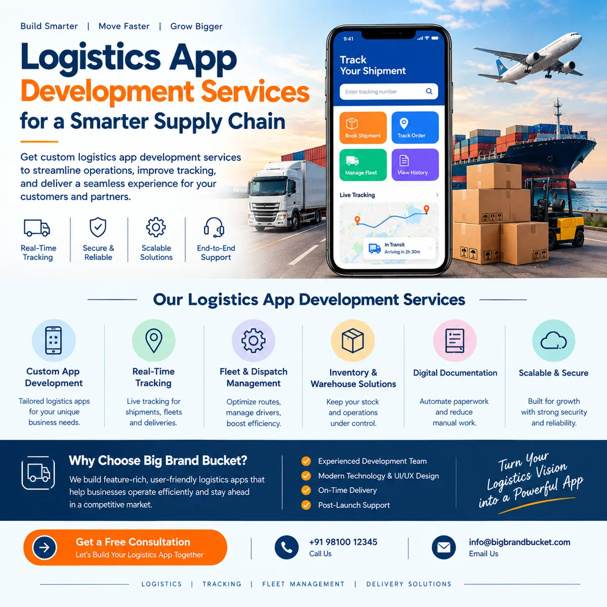Logistics App Development Services – Big Brand Bucket - image 1