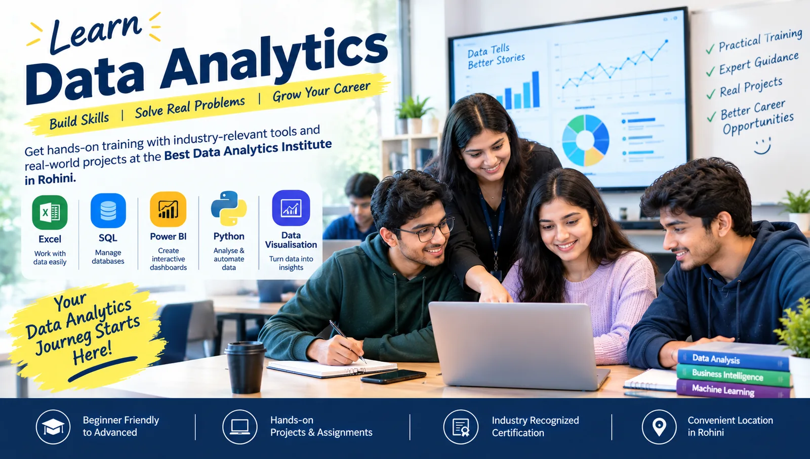 Learn Excel, SQL & Power BI at a Data Analytics Institute in Rohini - image 1