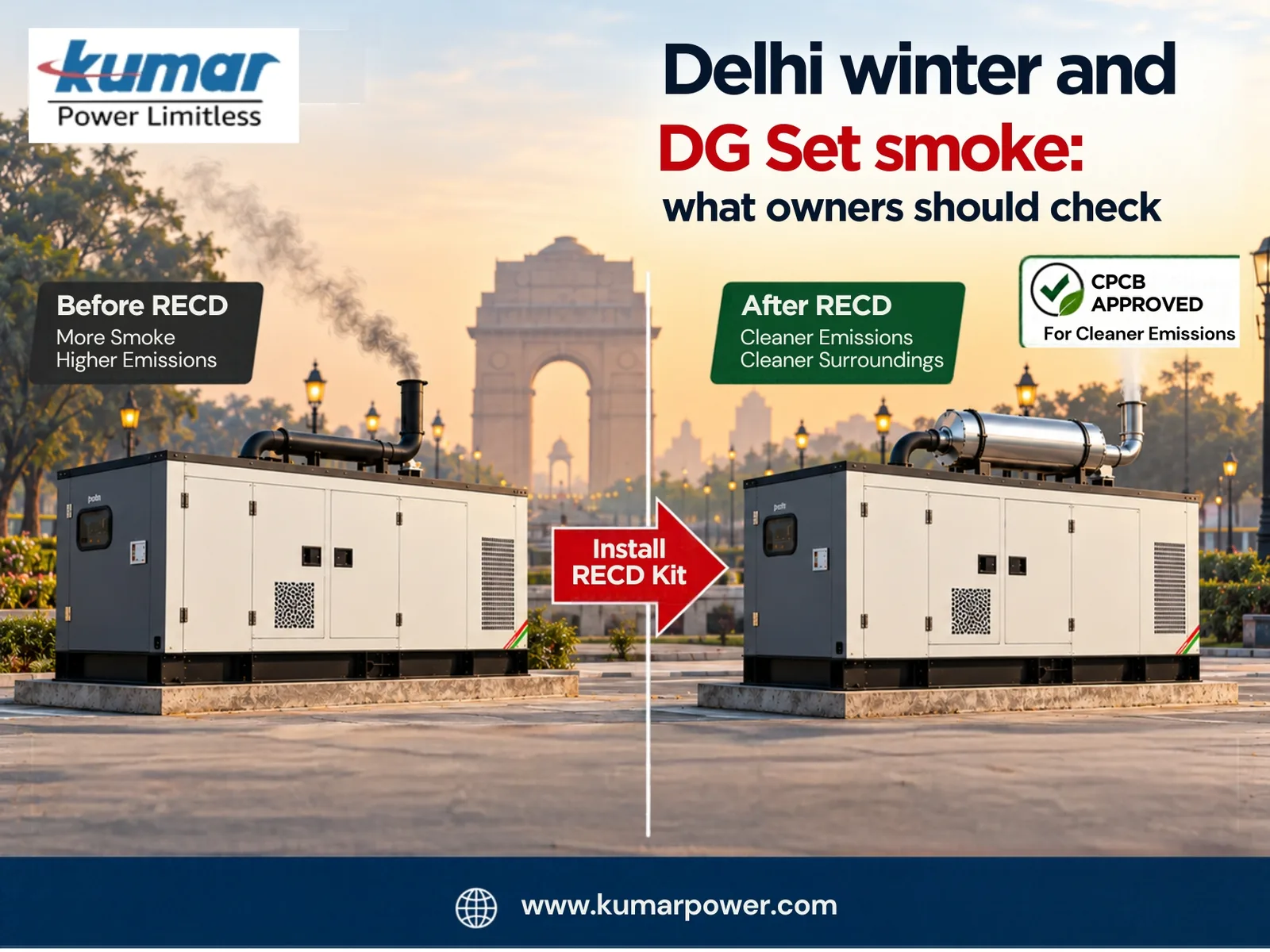 RECD Kit for DG Sets in Delhi NCR | Cleaner Generator Emissions - image 1