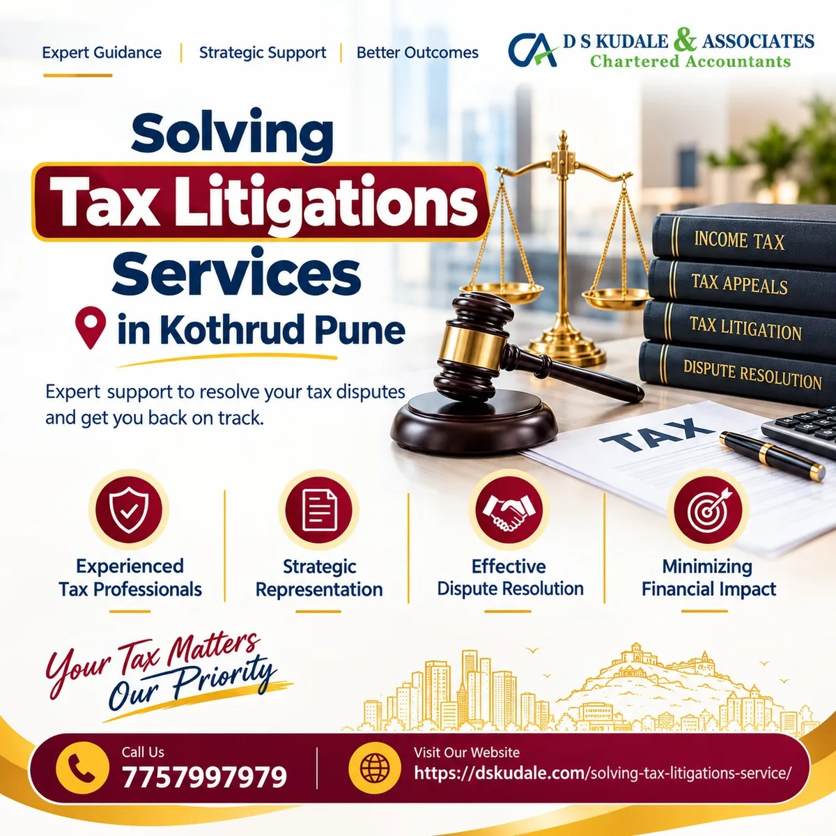 Solving Tax Litigations Services in Kothrud Pune - D S Kudale & Associates - image 1