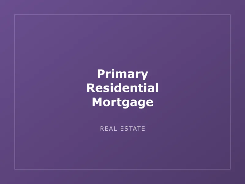 Primary Residential Mortgage - image 1