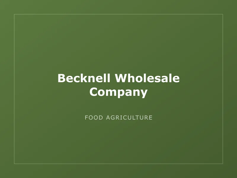Becknell Wholesale Company - image 1